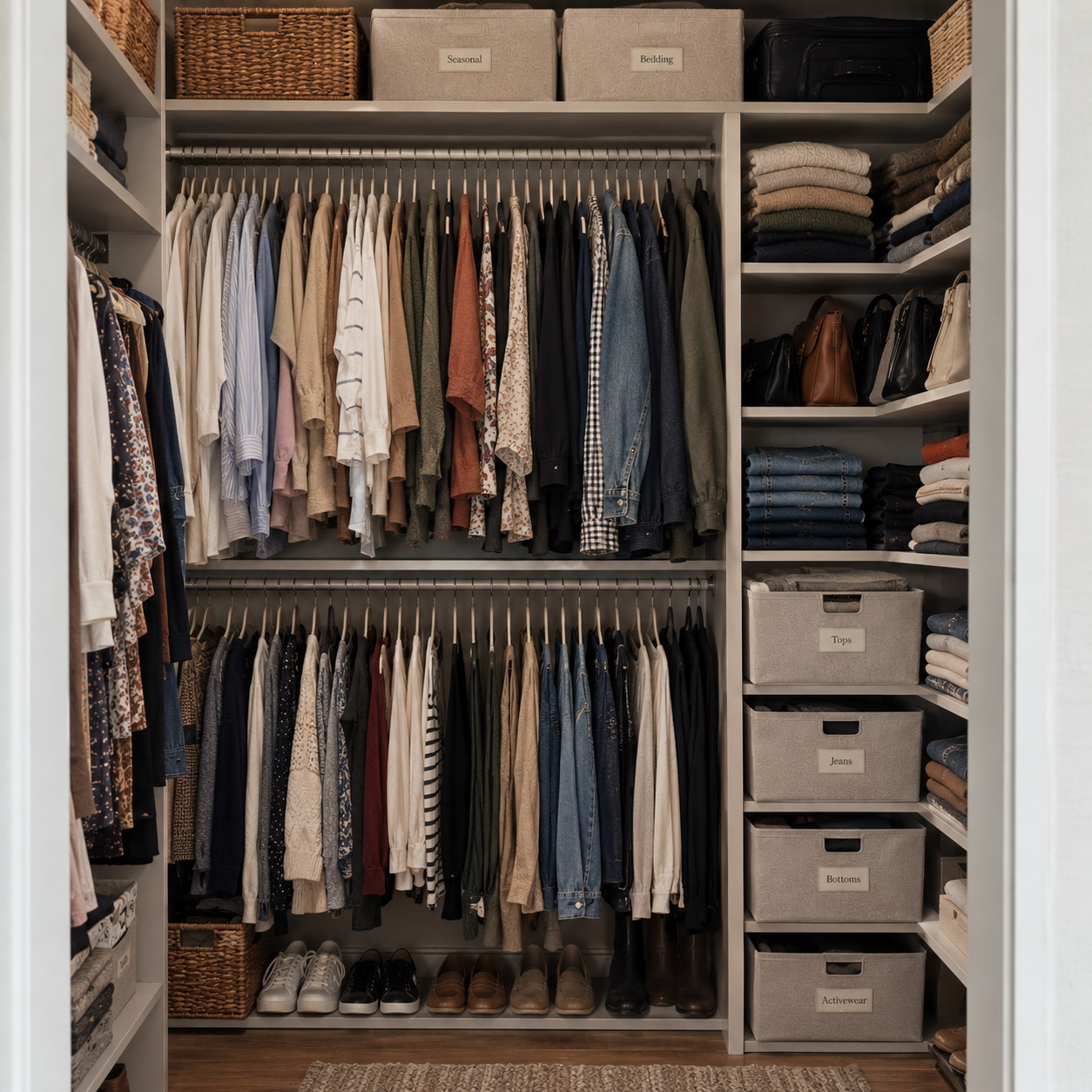 Small closet organization ideas for a calmer morning routine